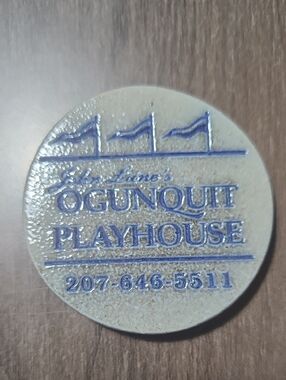 Salmon FALLS POTTERY Ogunquit Playhouse MAGNET in Blue and gray